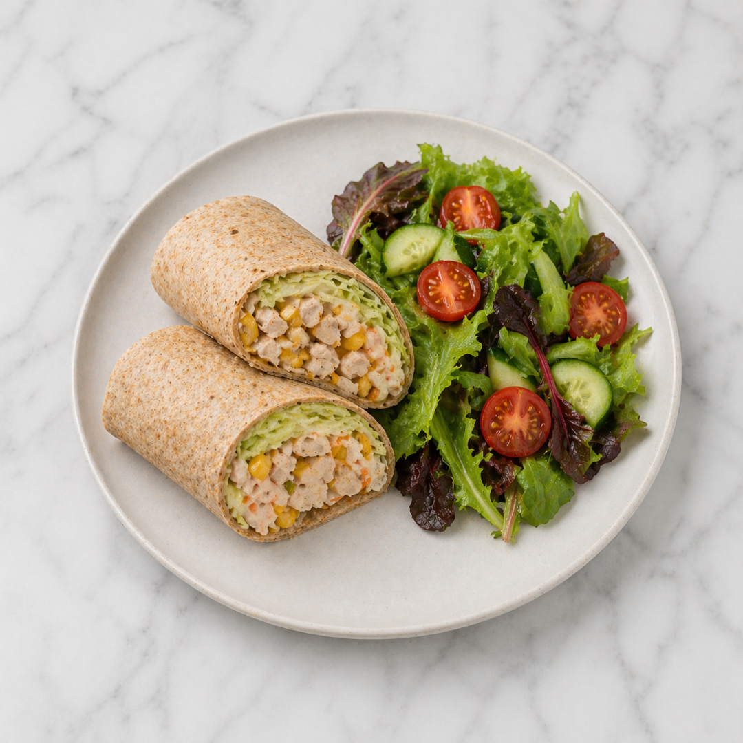Chicken + Coleslaw Wrap