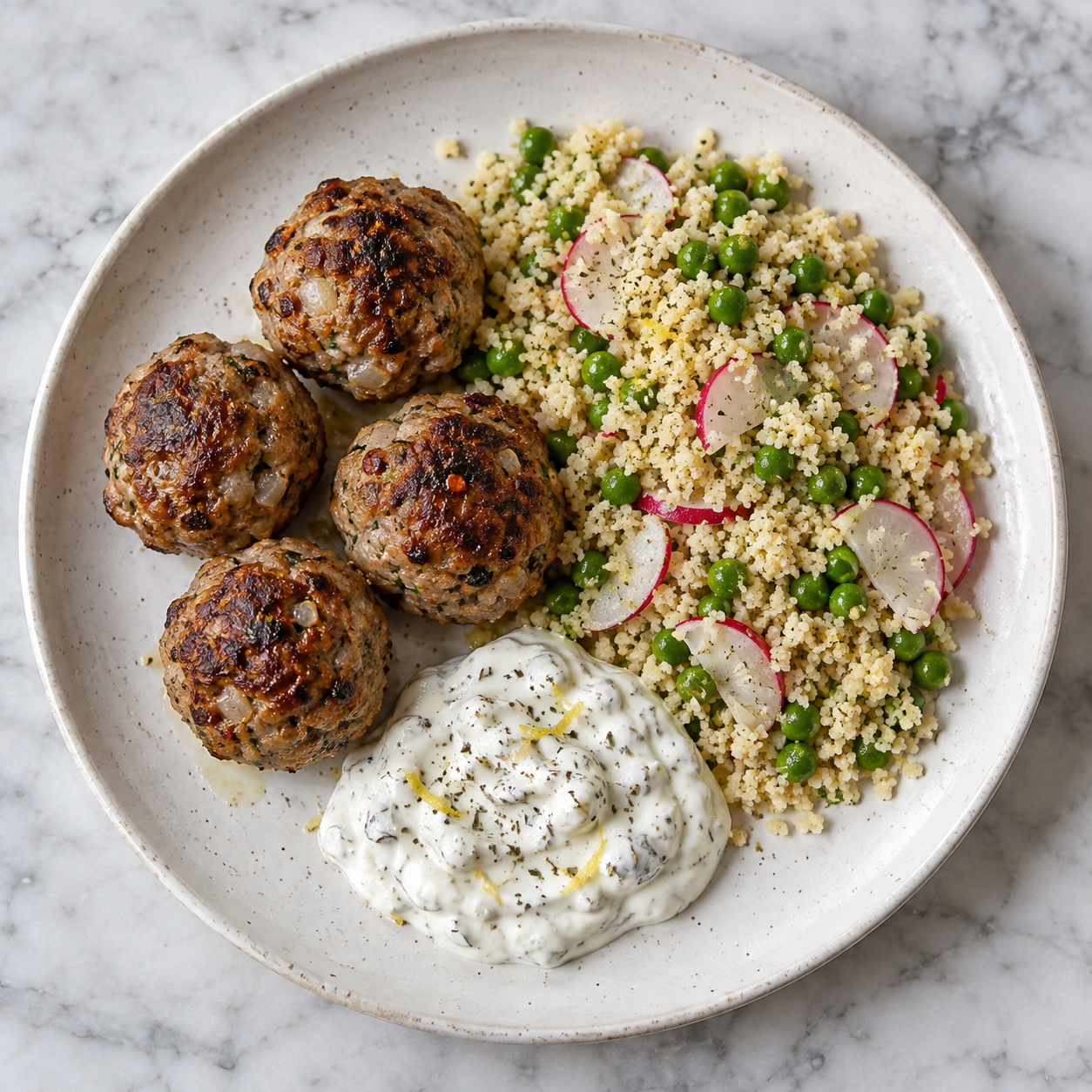 Turkey Meatballs and Couscous