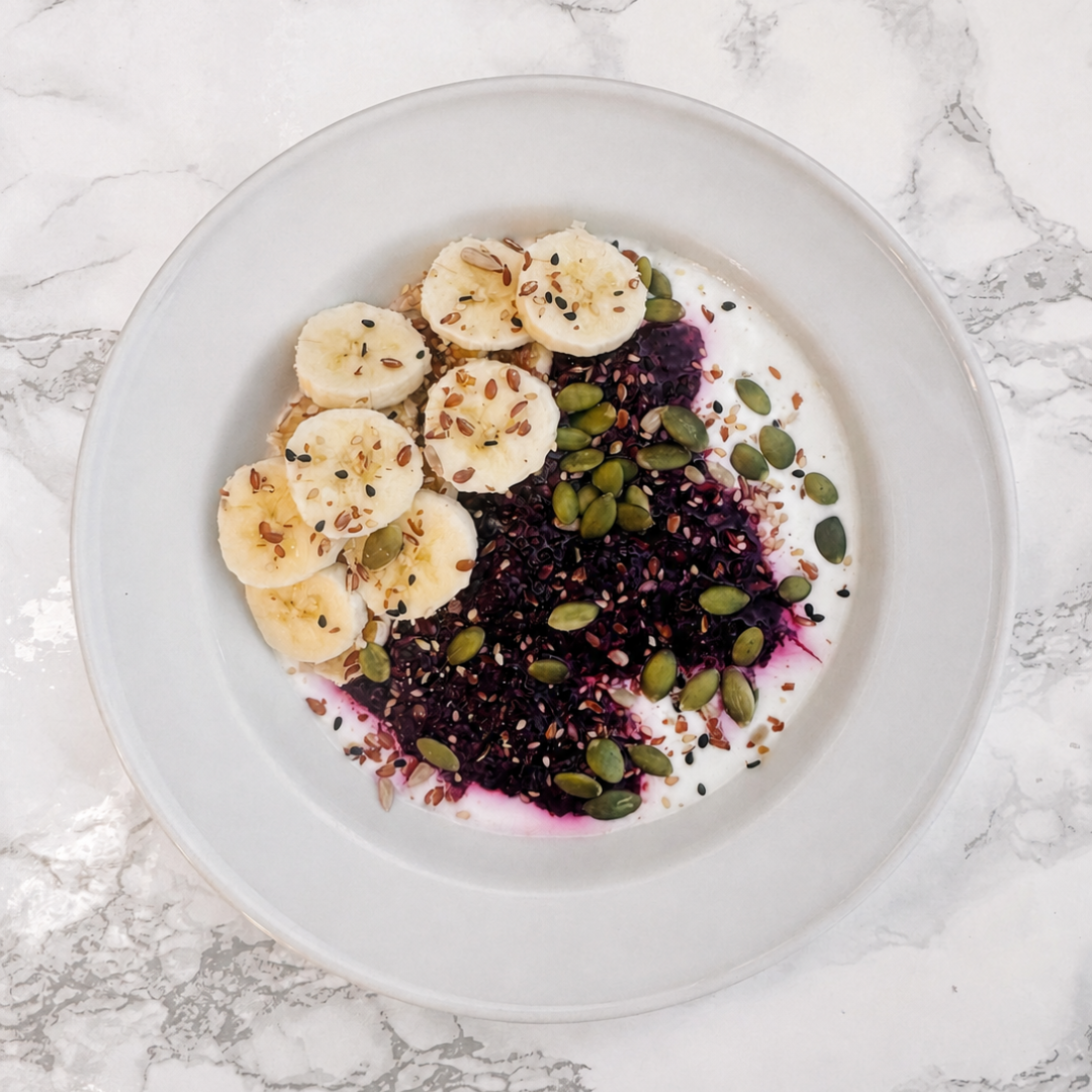 Blackberry Compote Yoghurt Bowl