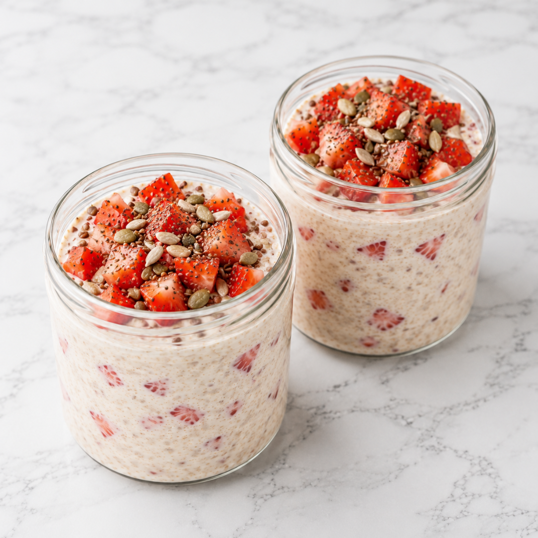Strawberry & Vanilla Overnight Oats