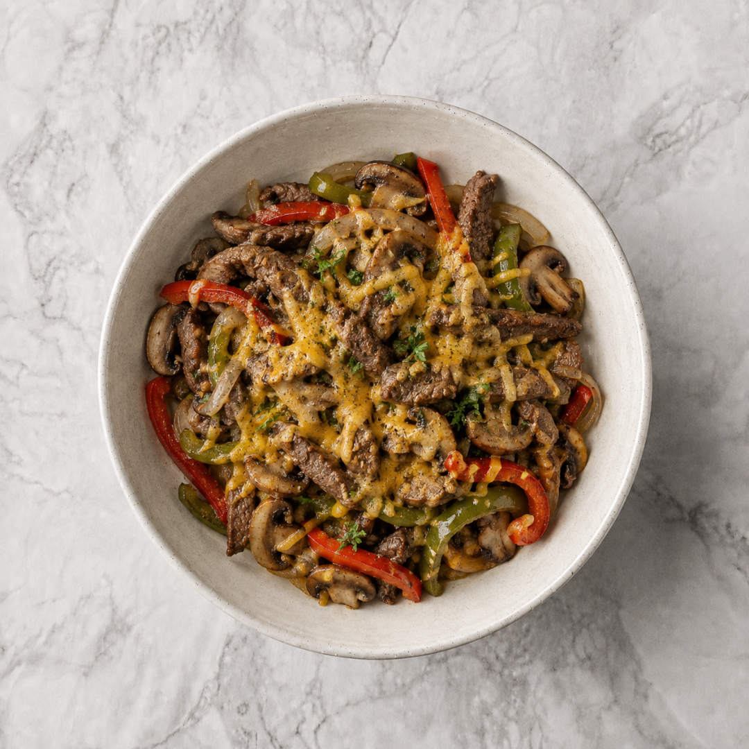 One Pan Philly Cheesesteak