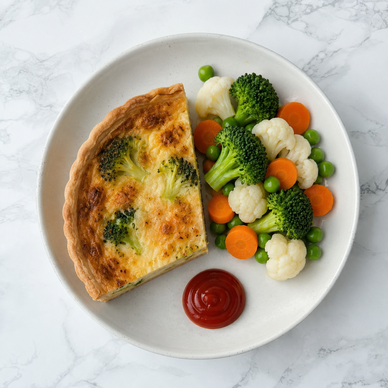 Quiche + Veggies