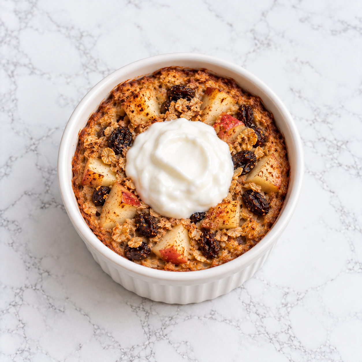 Apple and Cinnamon Baked Oats 