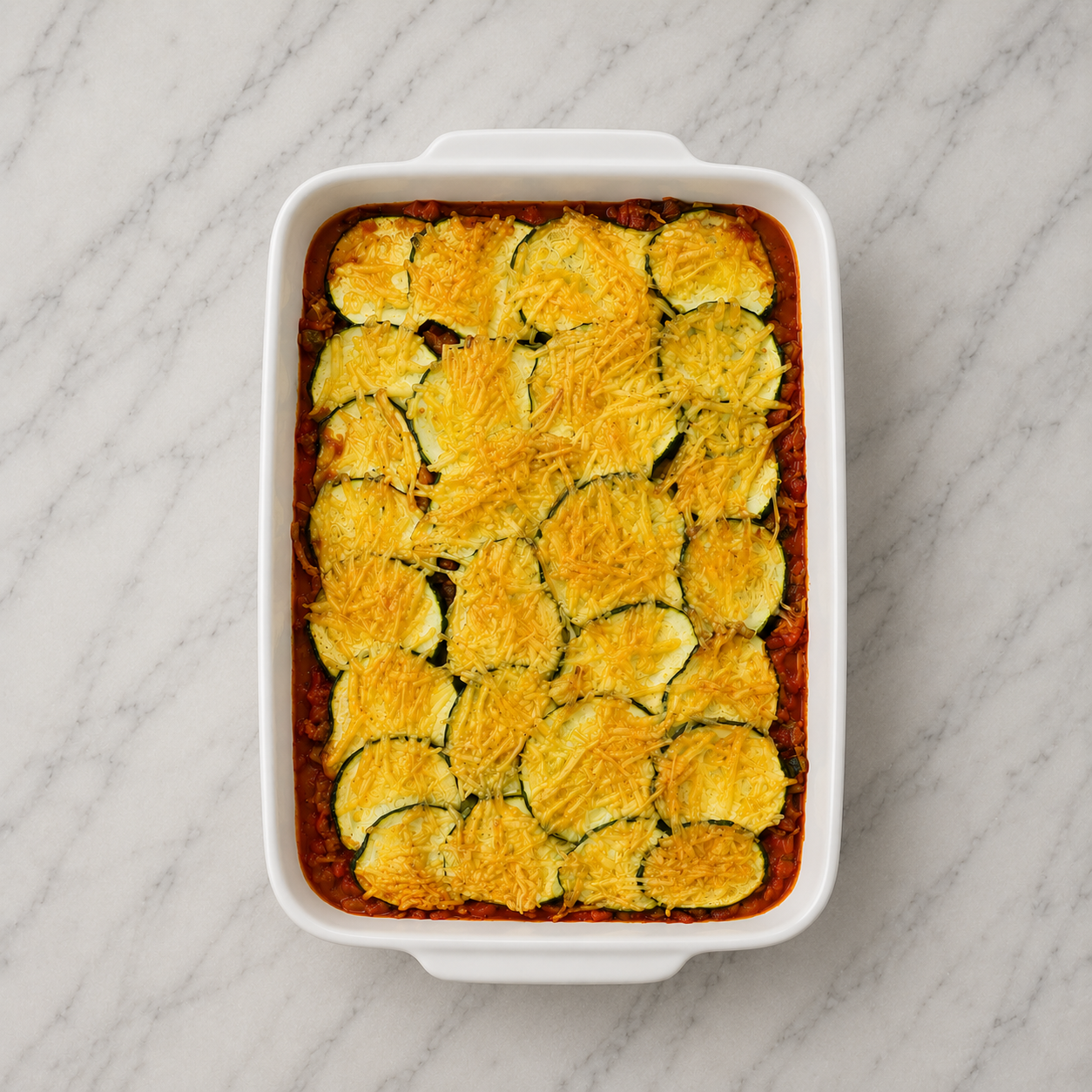 Savoury Mince and Courgette Bake