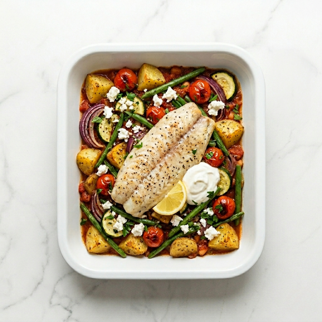 Mediterranean Basa Traybake