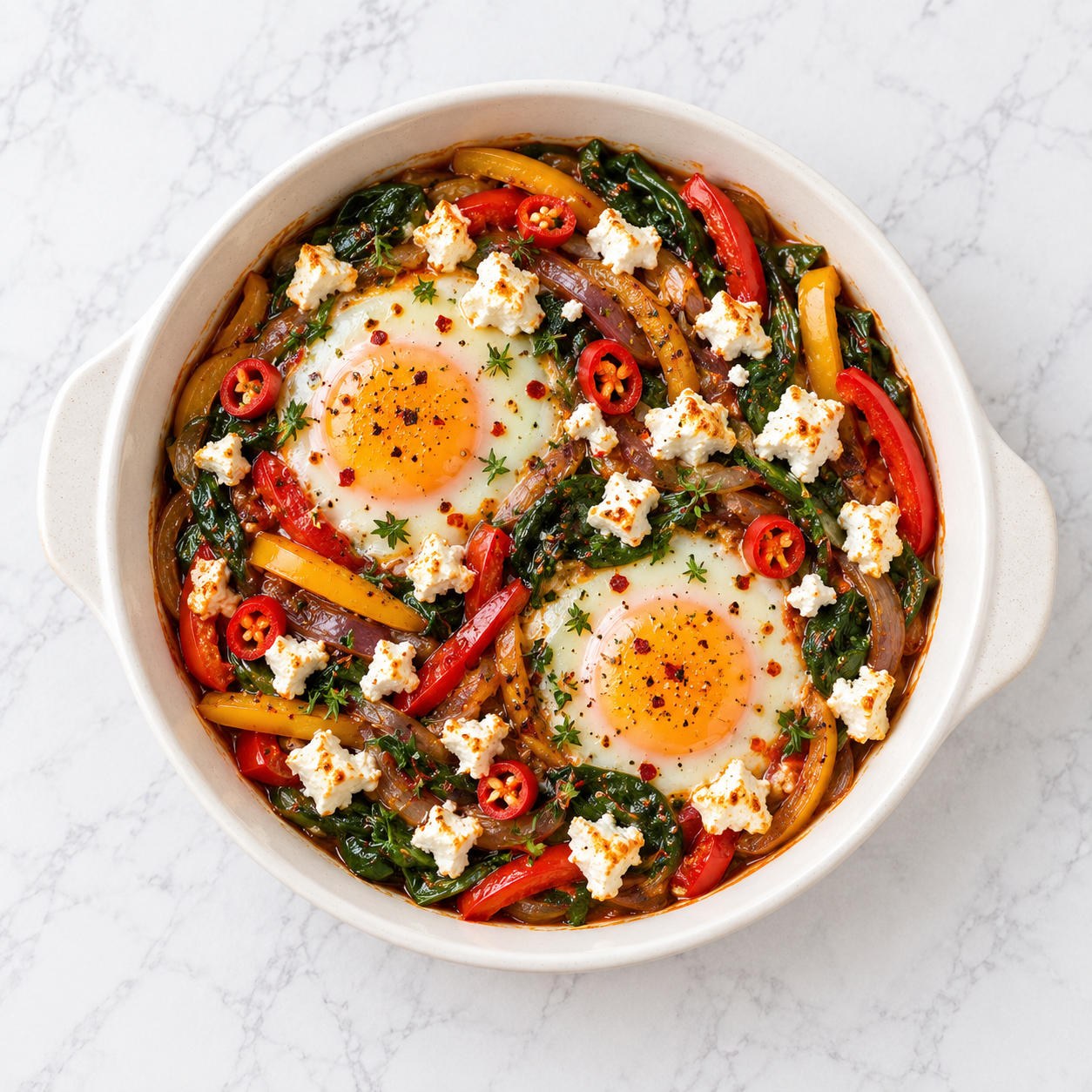 Spicy Baked Eggs