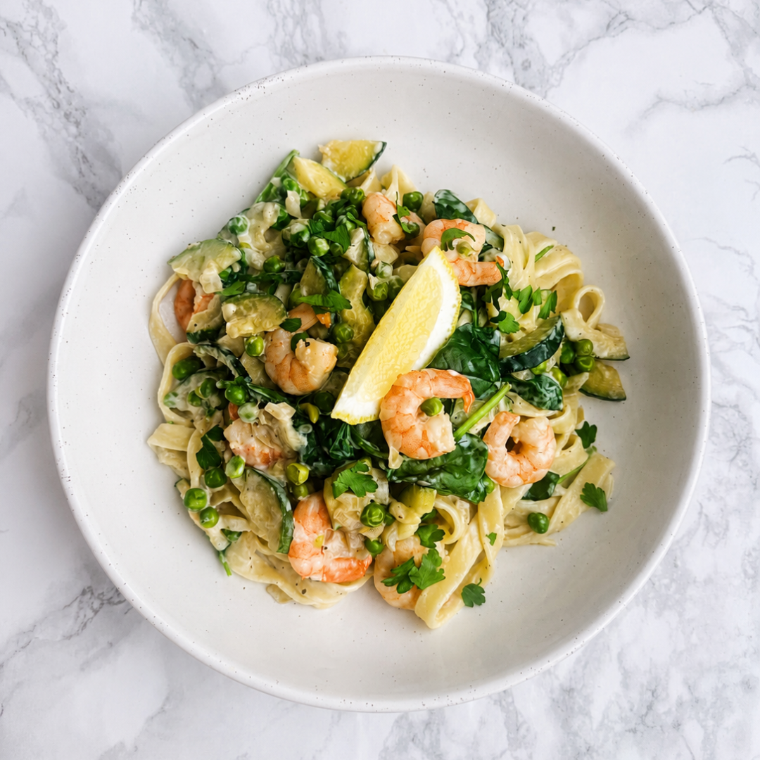 Creamy Prawn Tagliatelle