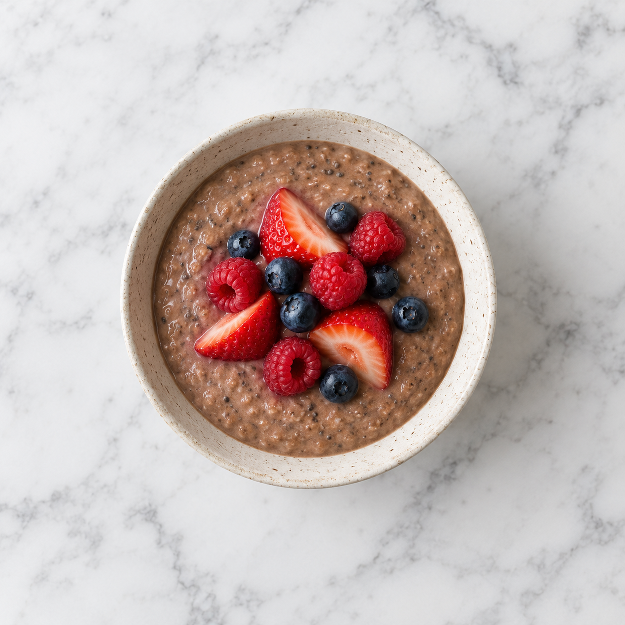 Chocolate and Peanut Butter Blended Overnight Oats