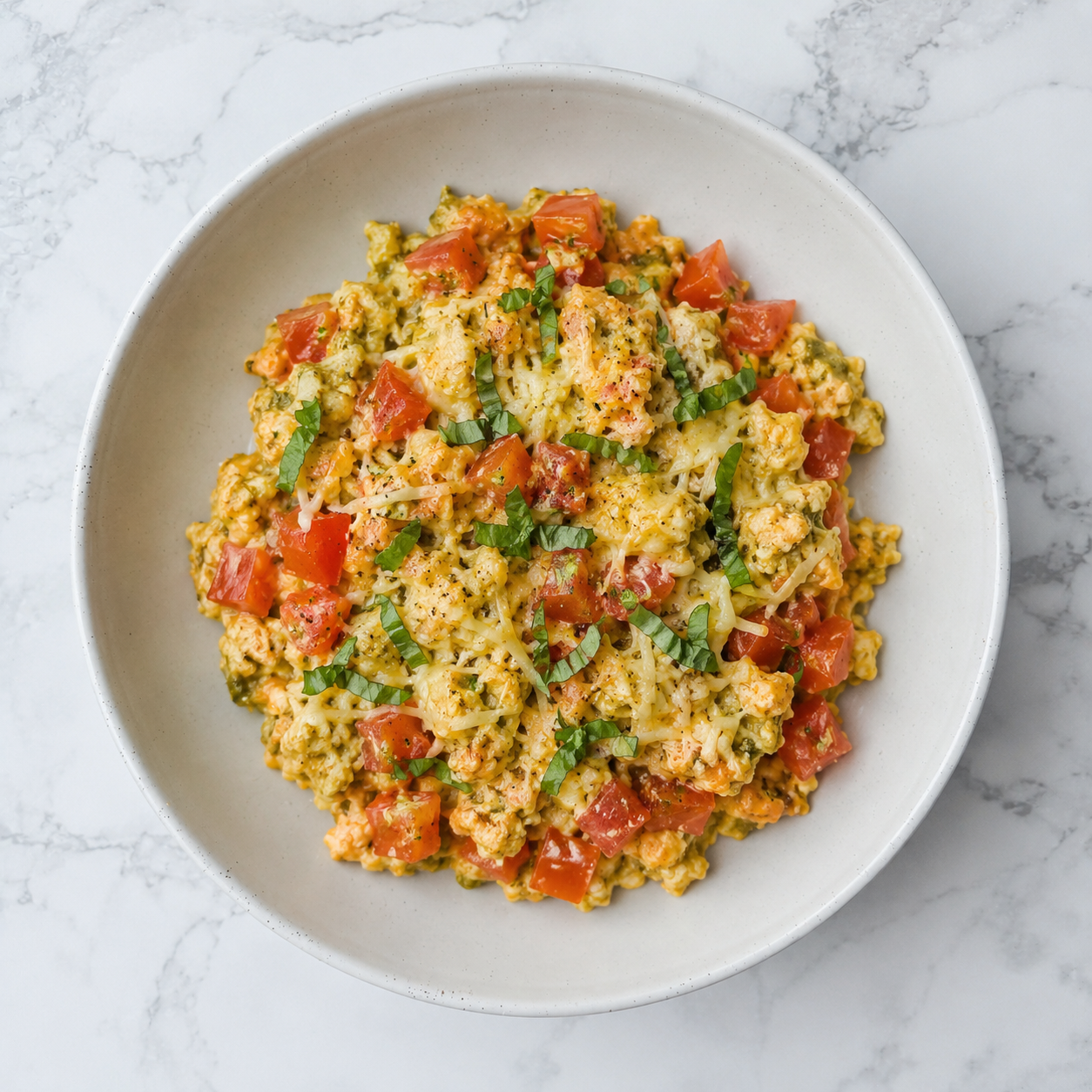 Pesto Scrambled Eggs
