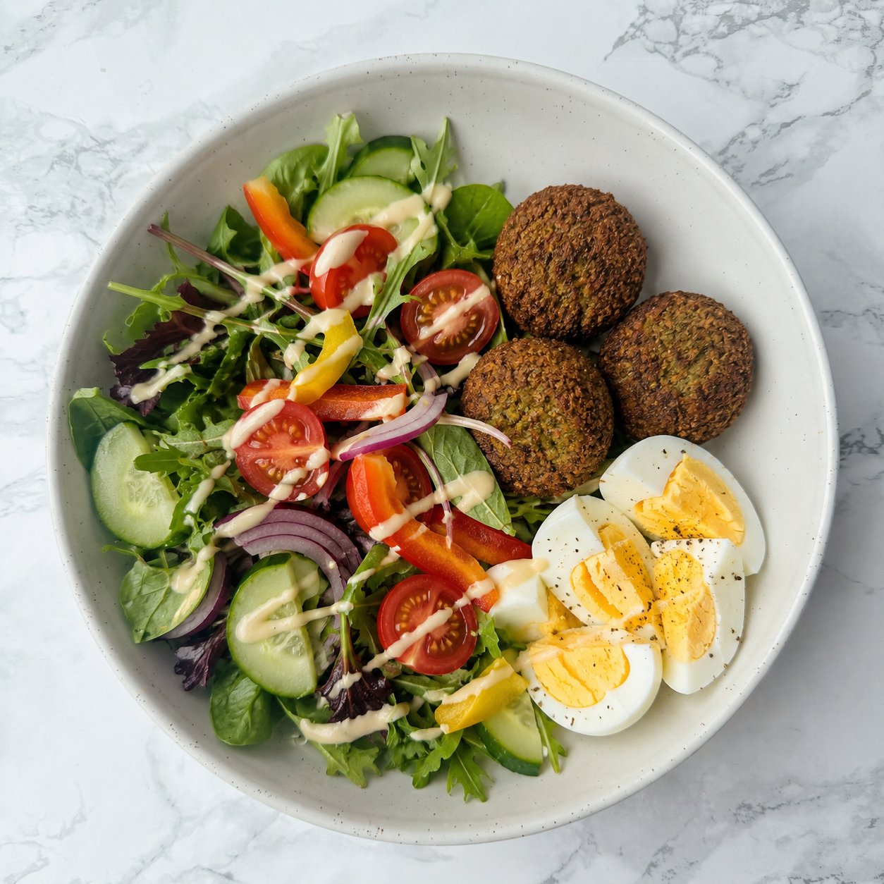 Falafel + Egg Salad