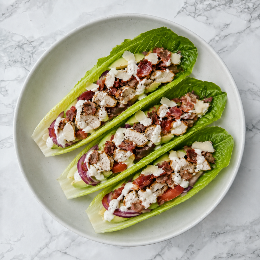 Chicken Ranch Lettuce Cups