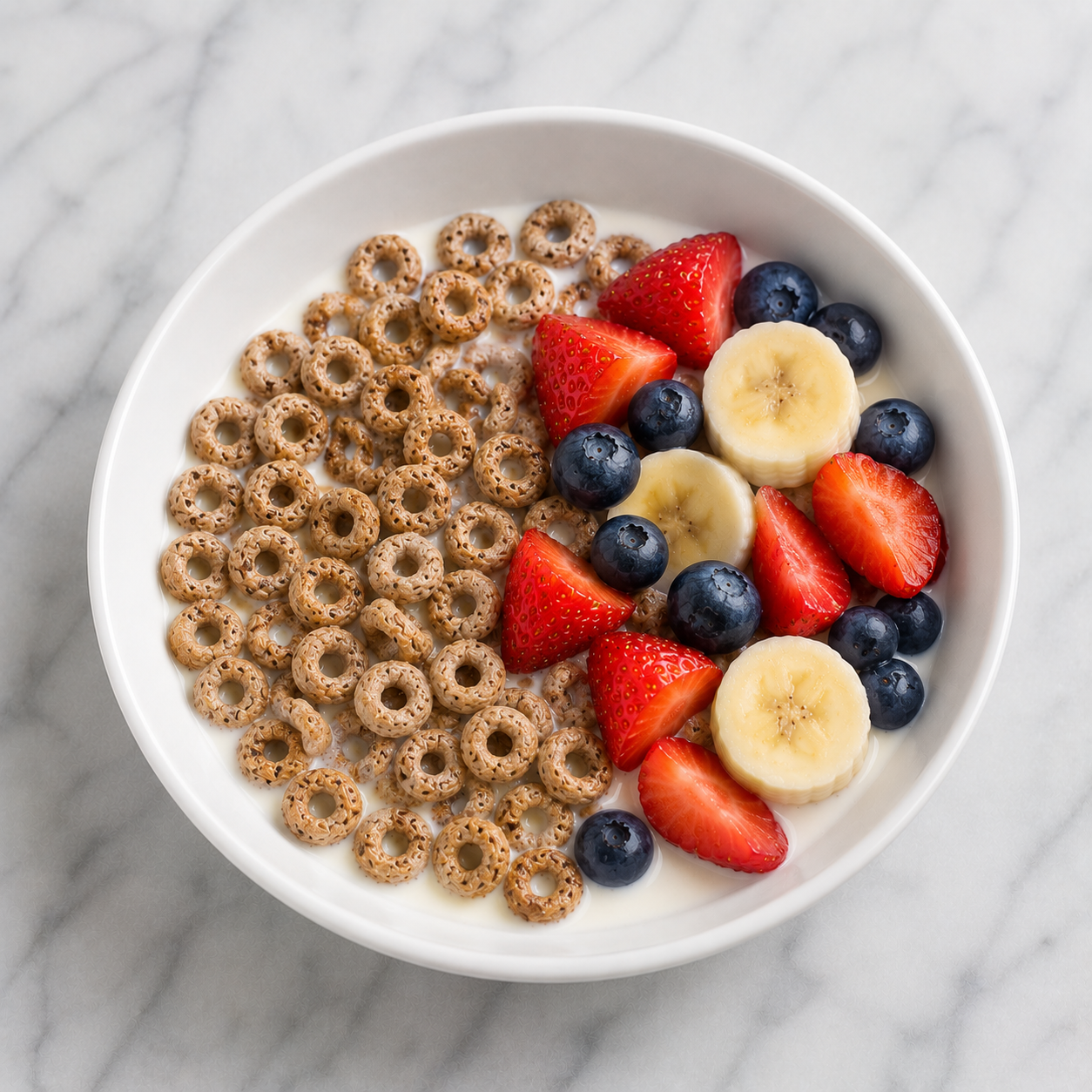 Multigrain Hoops Cereal + Fruit