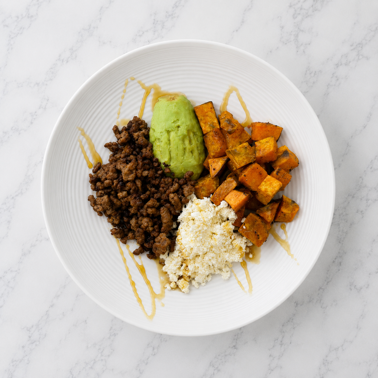 Honey Beef and Sweet Potato Bowl