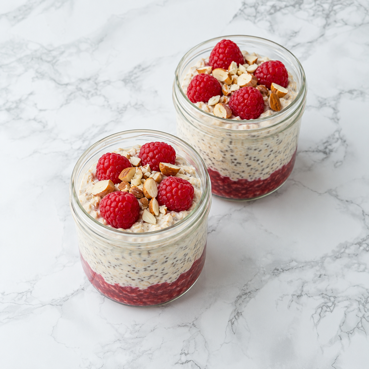 Raspberry Crunch Overnight Oats