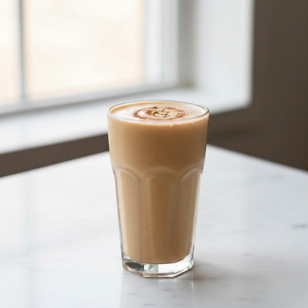 Cinnamon Peanut Butter + Banana Smoothie