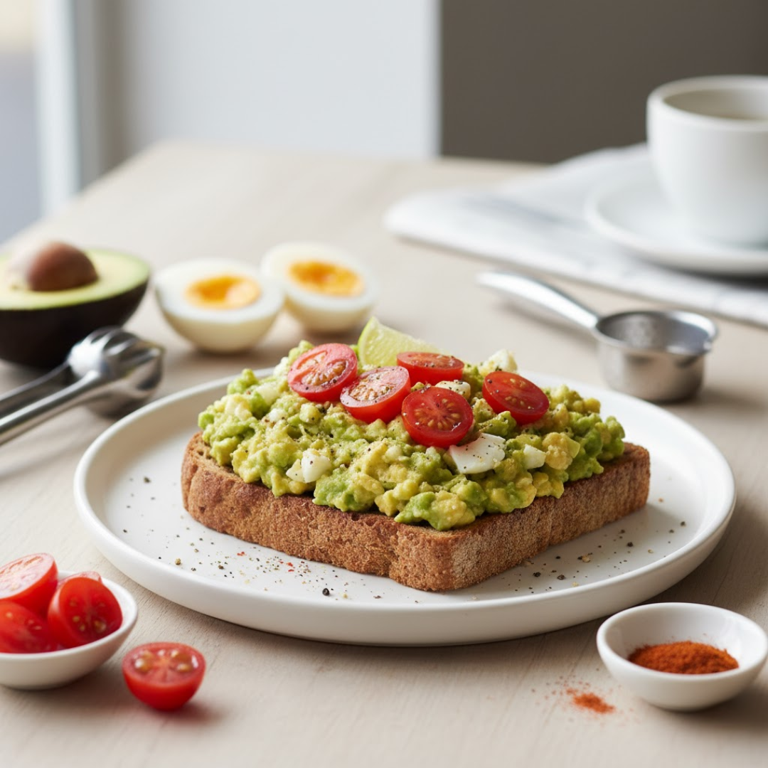 Smashed Avocado & Egg on Toast