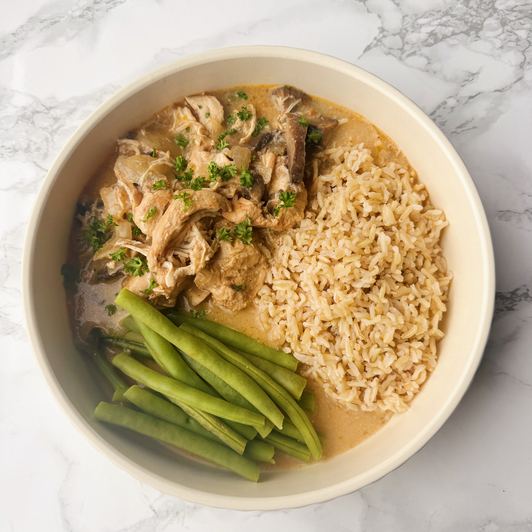 Slow Cooker Chicken Stroganoff