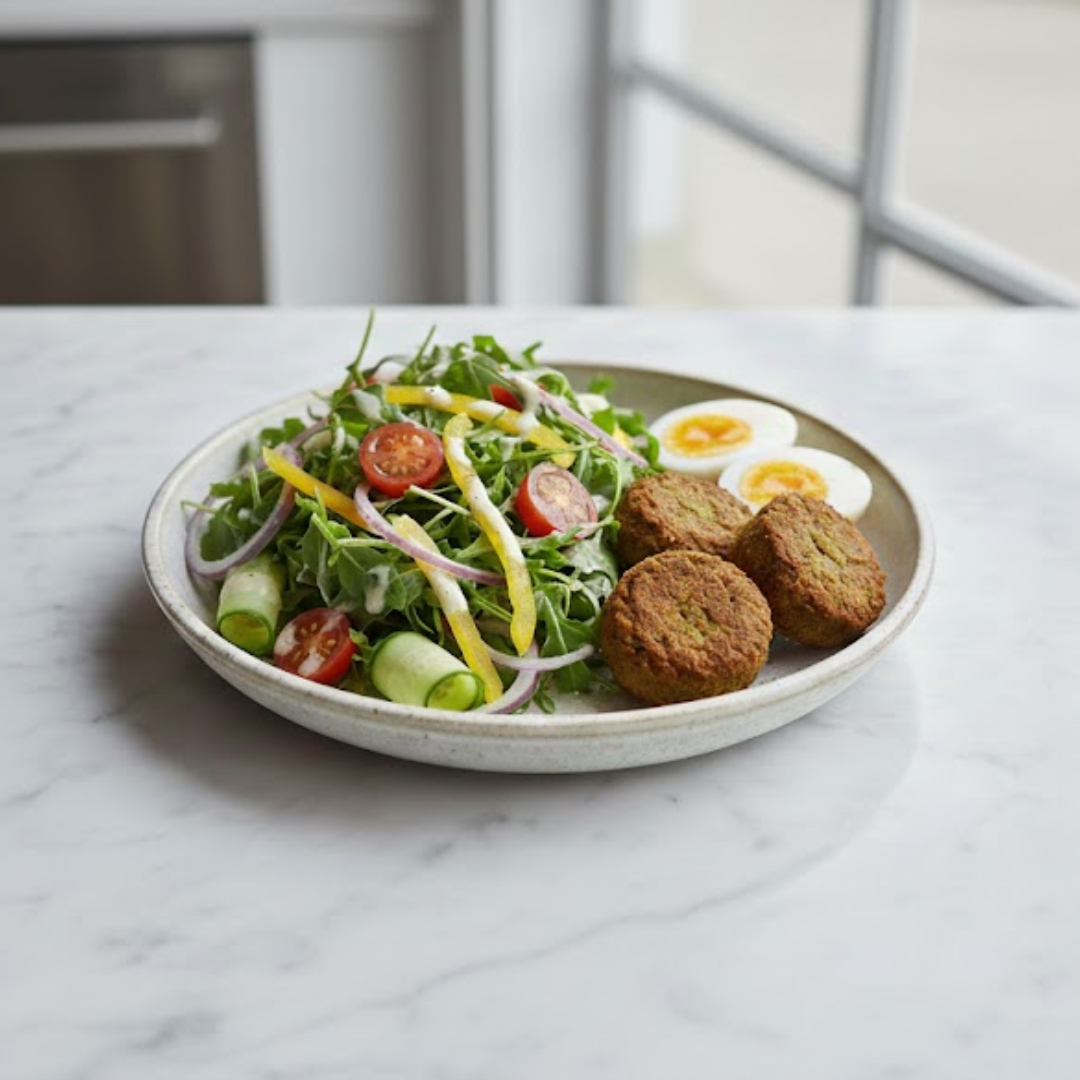 Falafel + Egg Salad