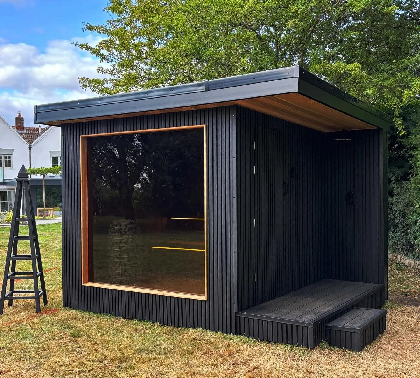 Sauna tinted picture window Warwick
