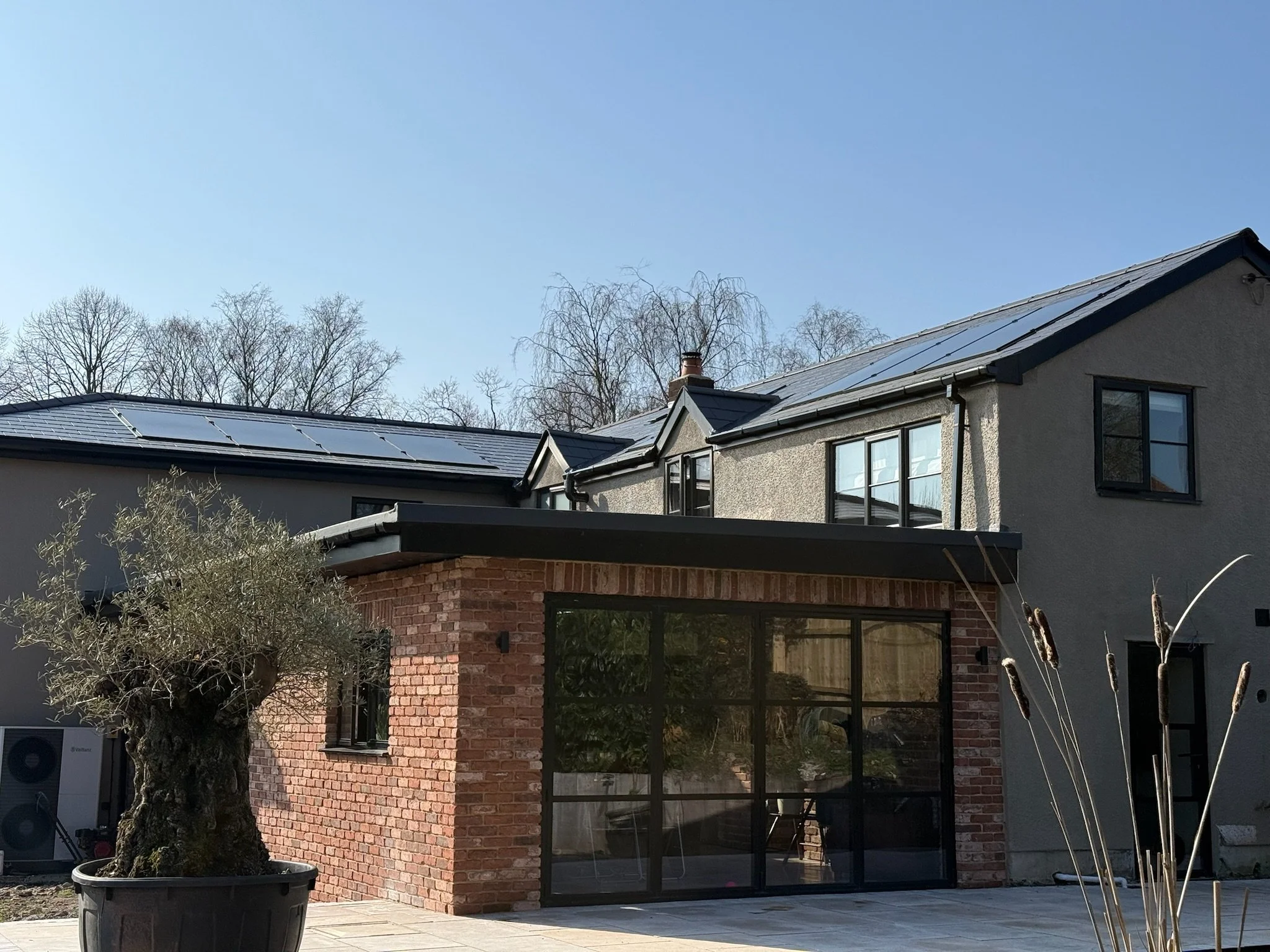Exterior home extension near Newport