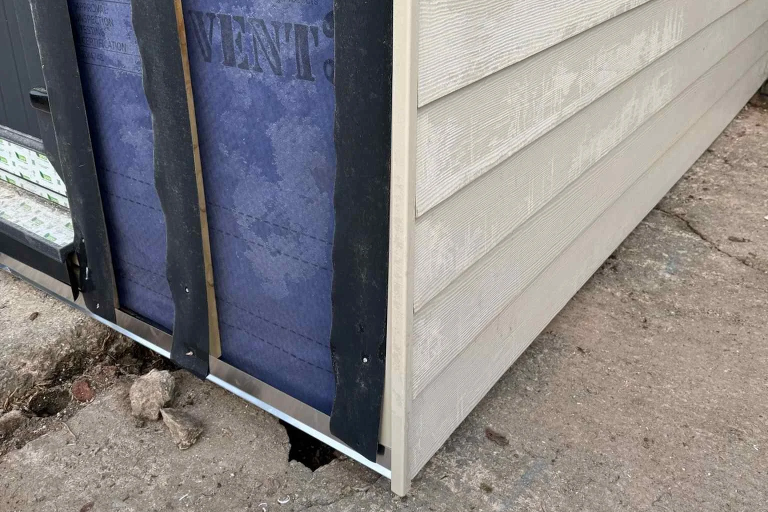 Cement Board cladding morgan garden studios newport