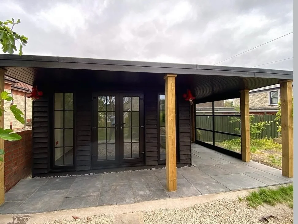 Covered Wood-working area and garden room Bristol