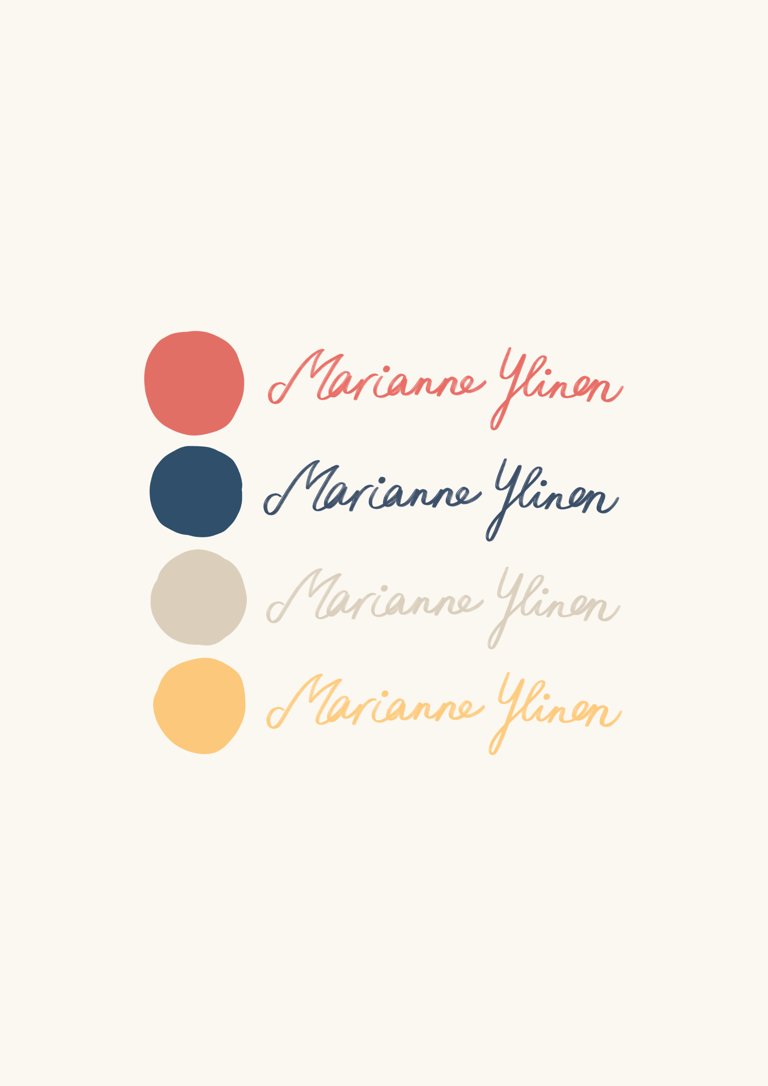 Marianne Ylinen logo design