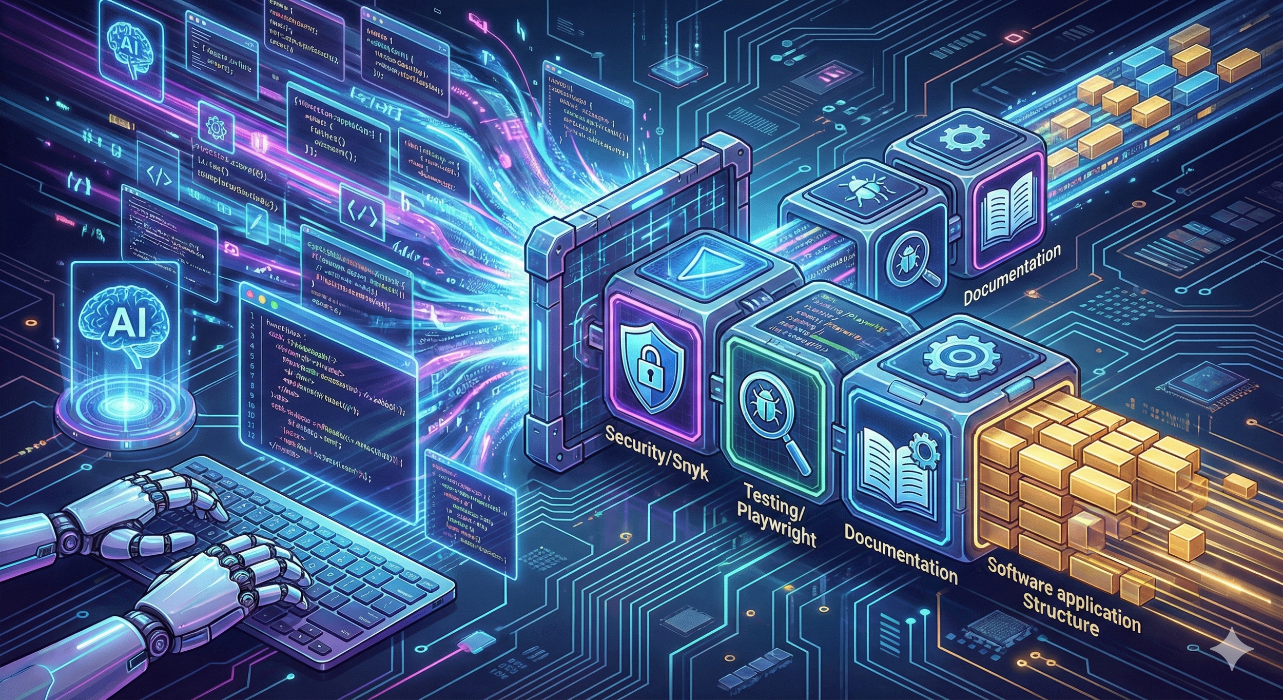 KI generiertes Bild das den Entwicklungsprozess zeigt.