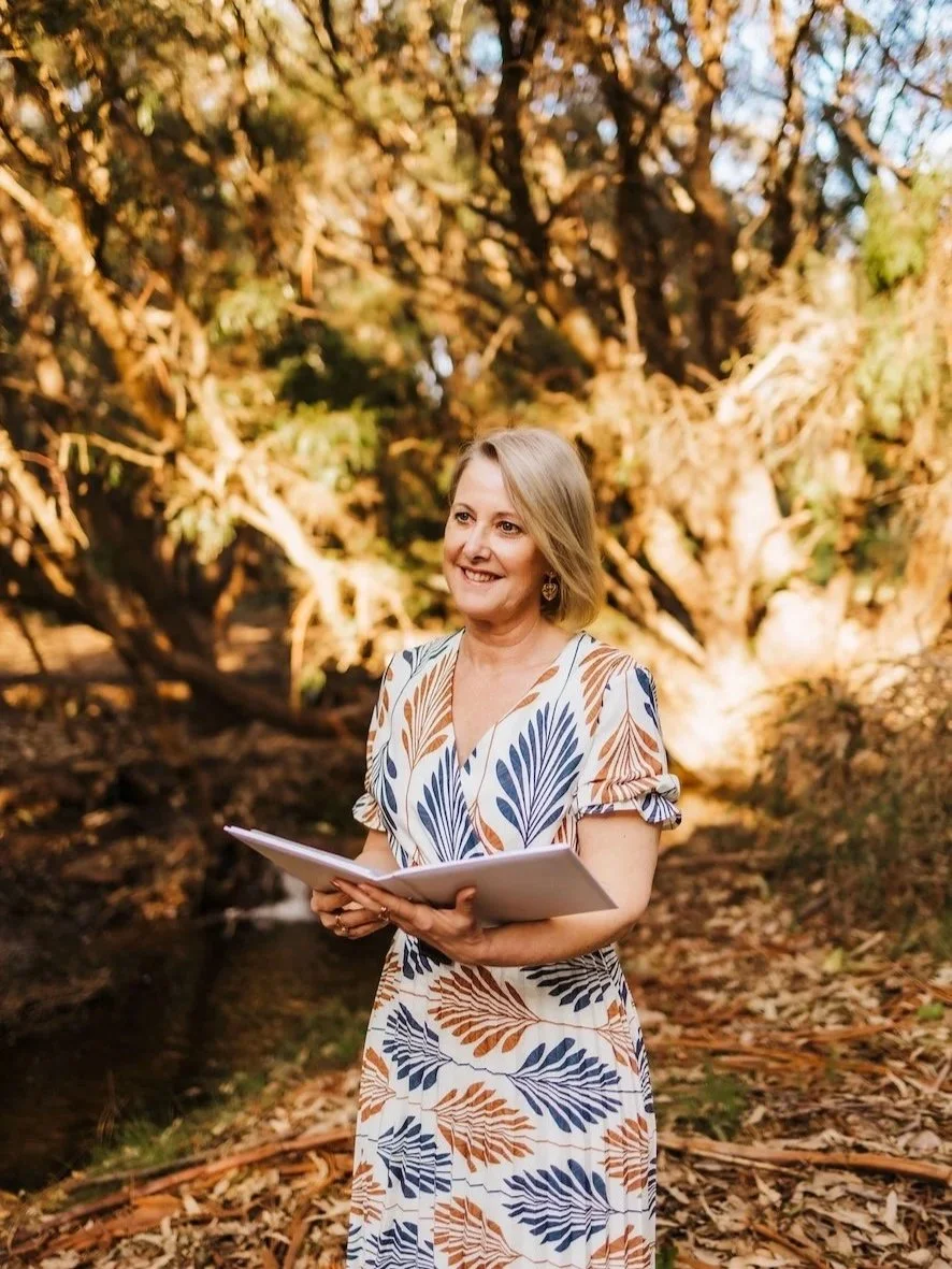 Marriage Celebrant conducting ceremony in bush.jpg