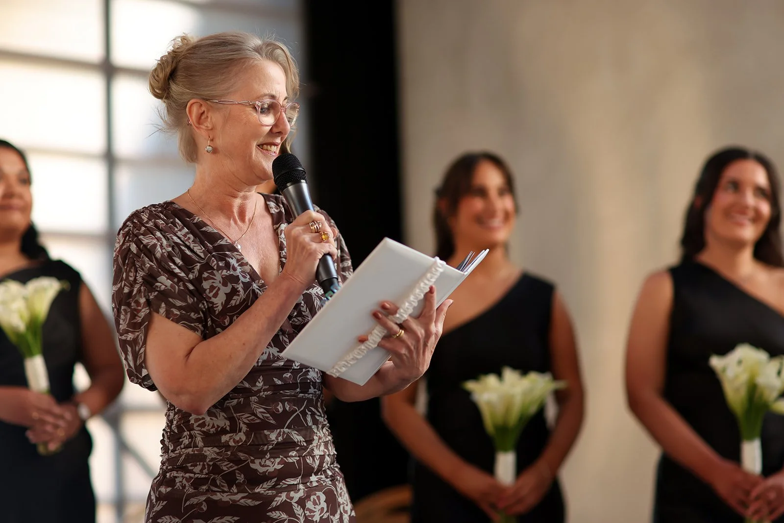 Margaret River marriage celebrant conducting wedding ceremony in chapel