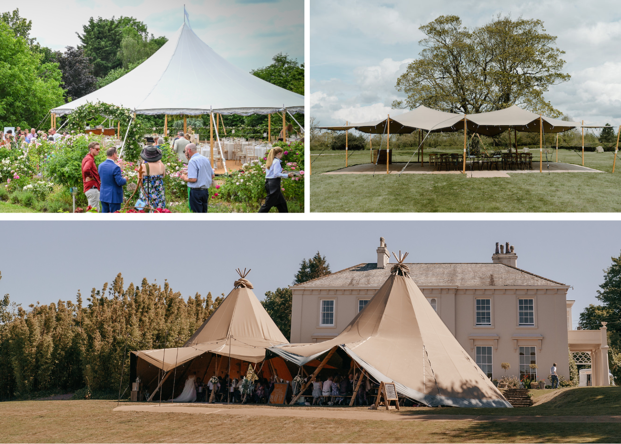 Tipi vs Sailcloth Marquee vs Stretch Tent: Which Is Right for Your Wedding?