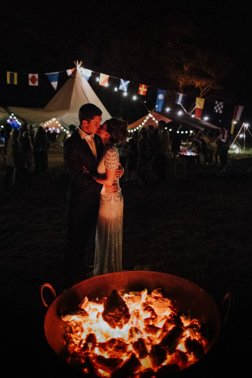 Tipis hired for a cornwall wedding