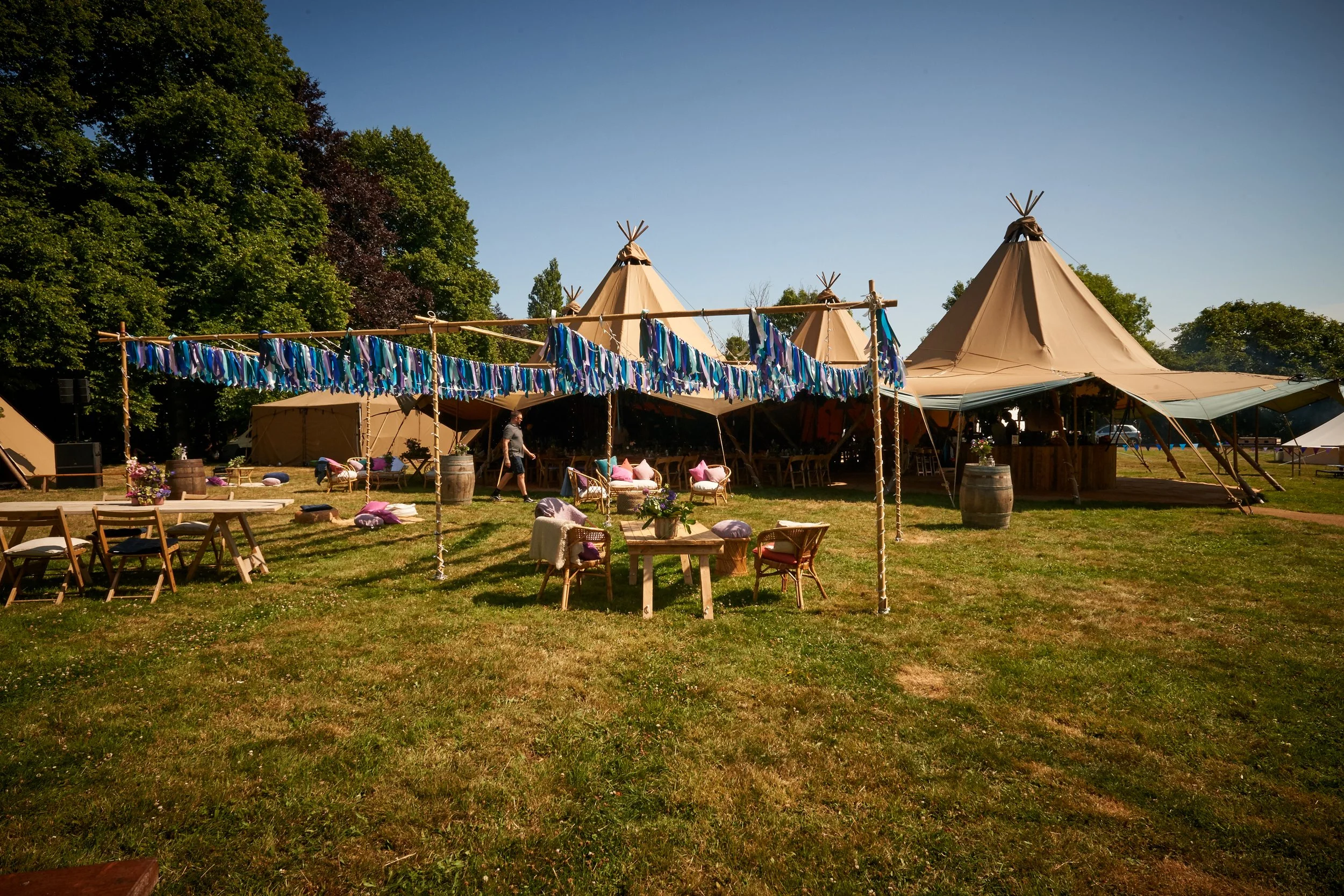 Festival tipi hire at Goat Live 2022