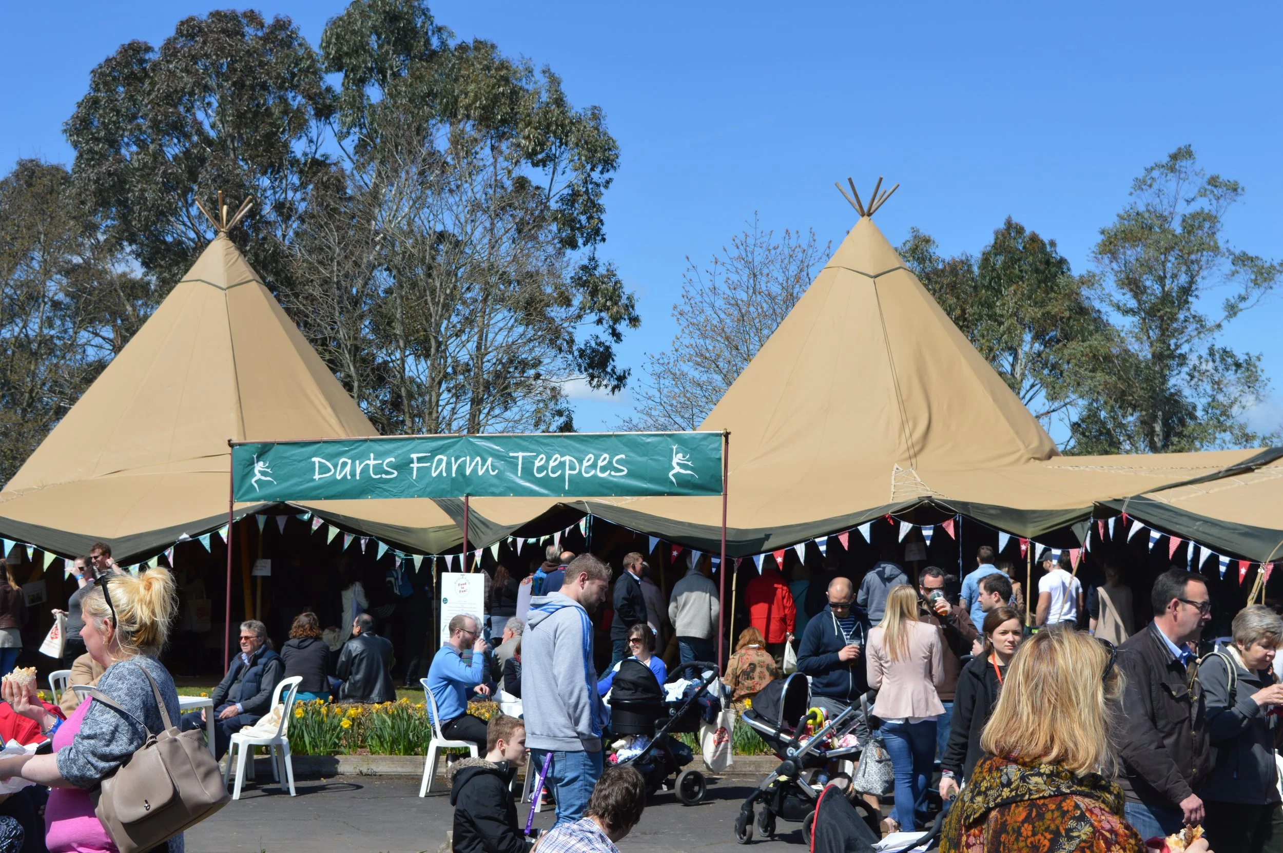 Festival marquee hire at Exeter Food Festival, Devon