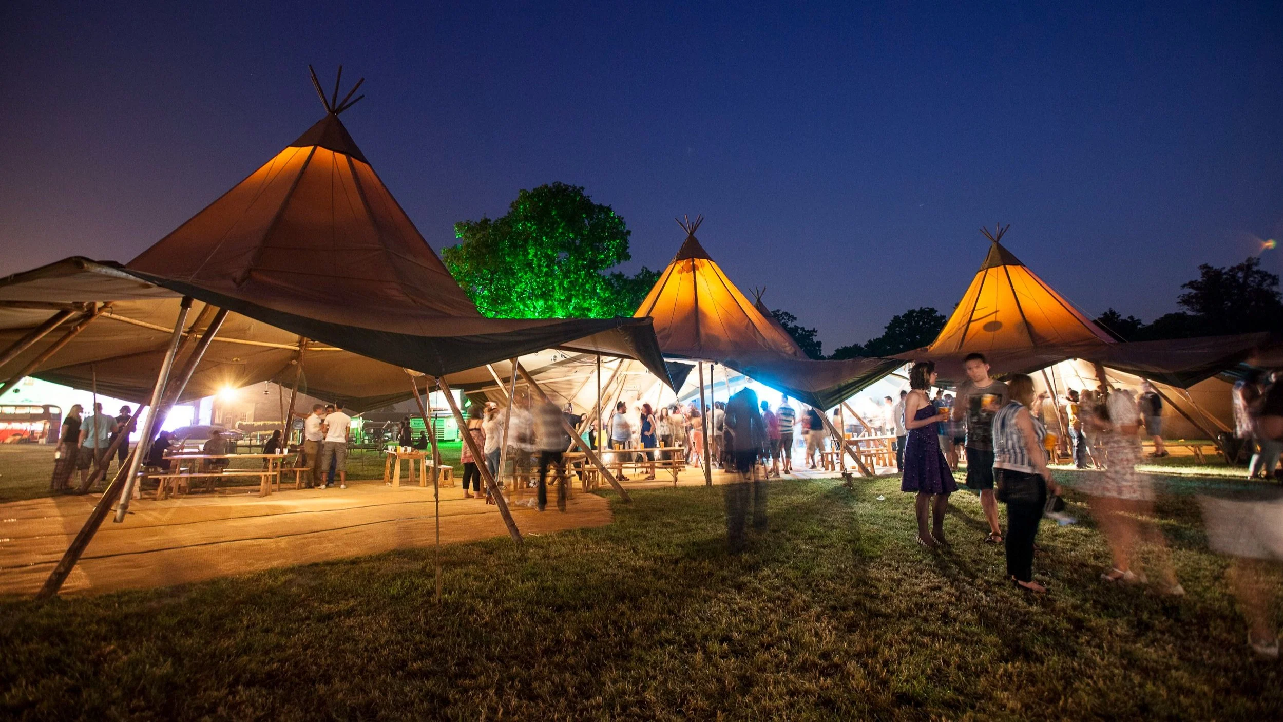 Tipi tent hire corporate event Devon