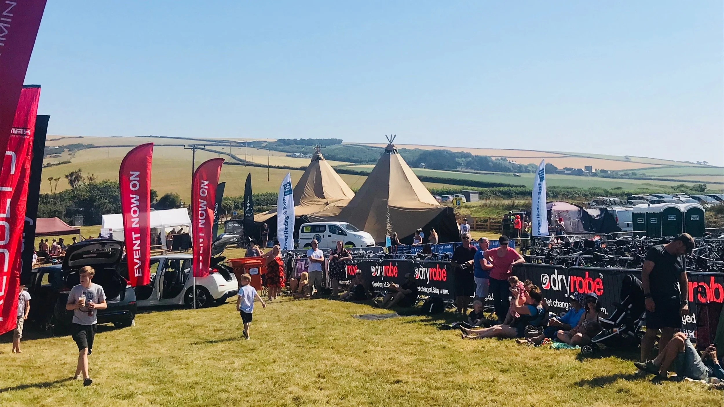 Tipi hire Croyde Triathlon Devon