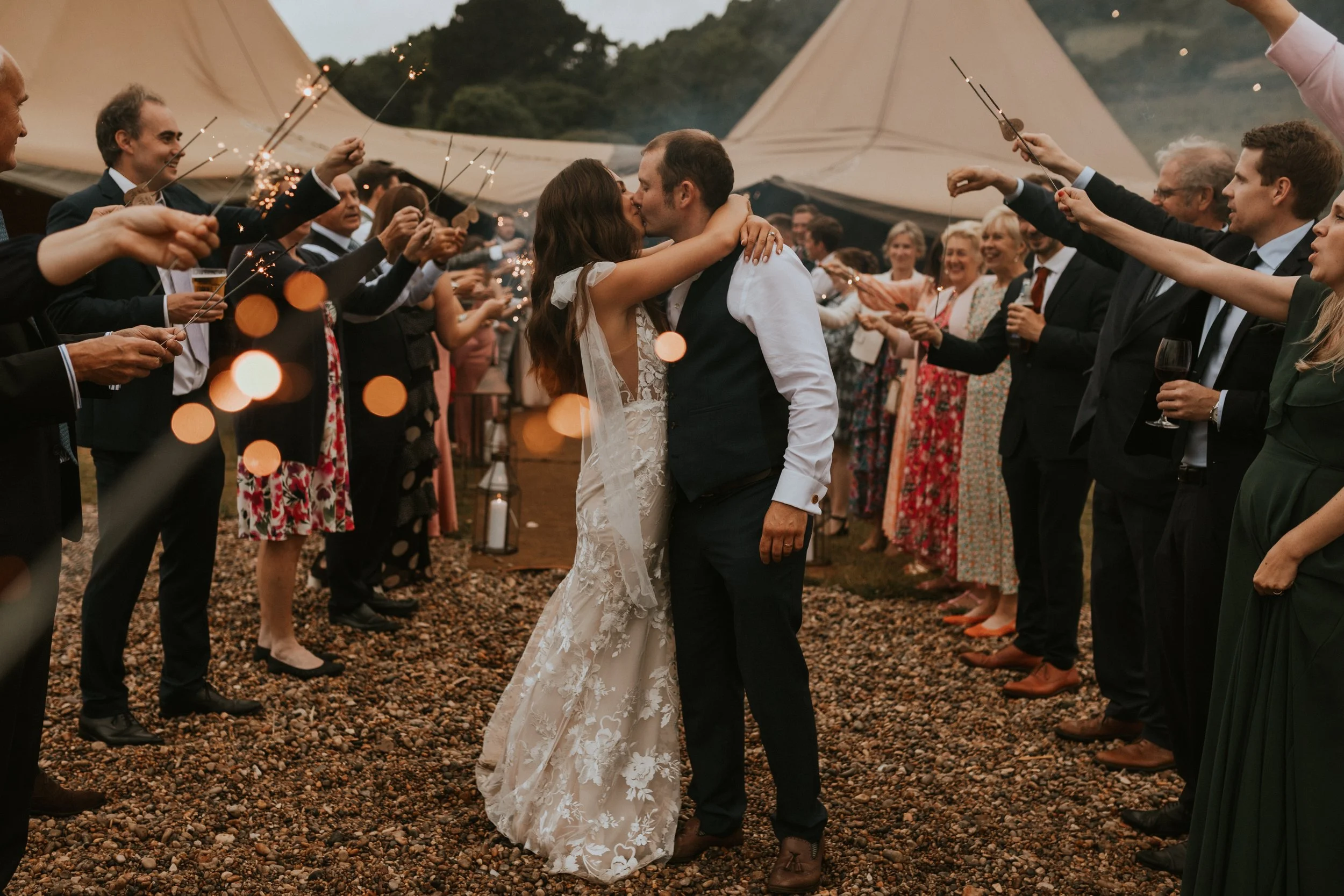 Tipi wedding hire Devon coast