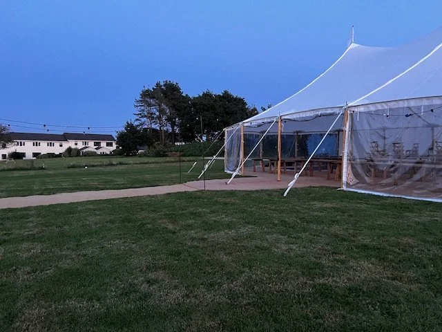 Sailcloth marquee wedding venue