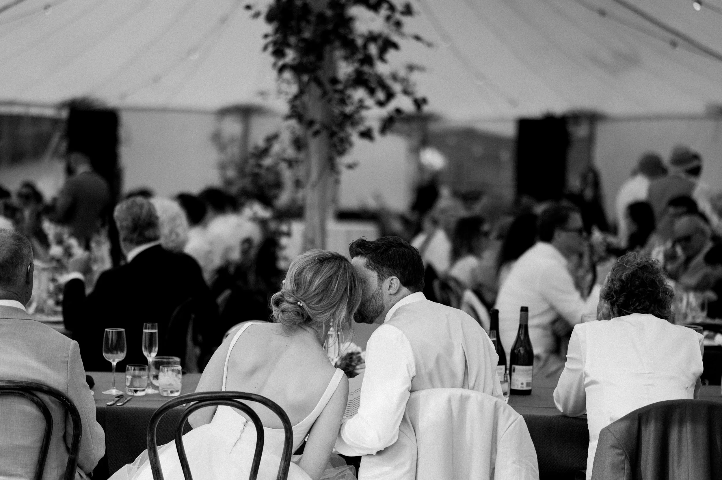 Sailcloth marquee wedding hire Devon