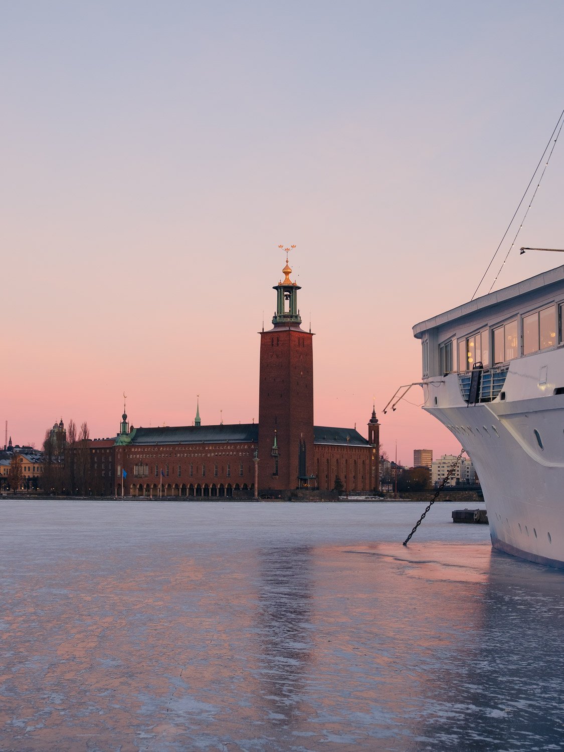 Cold sunrise in Stockholm