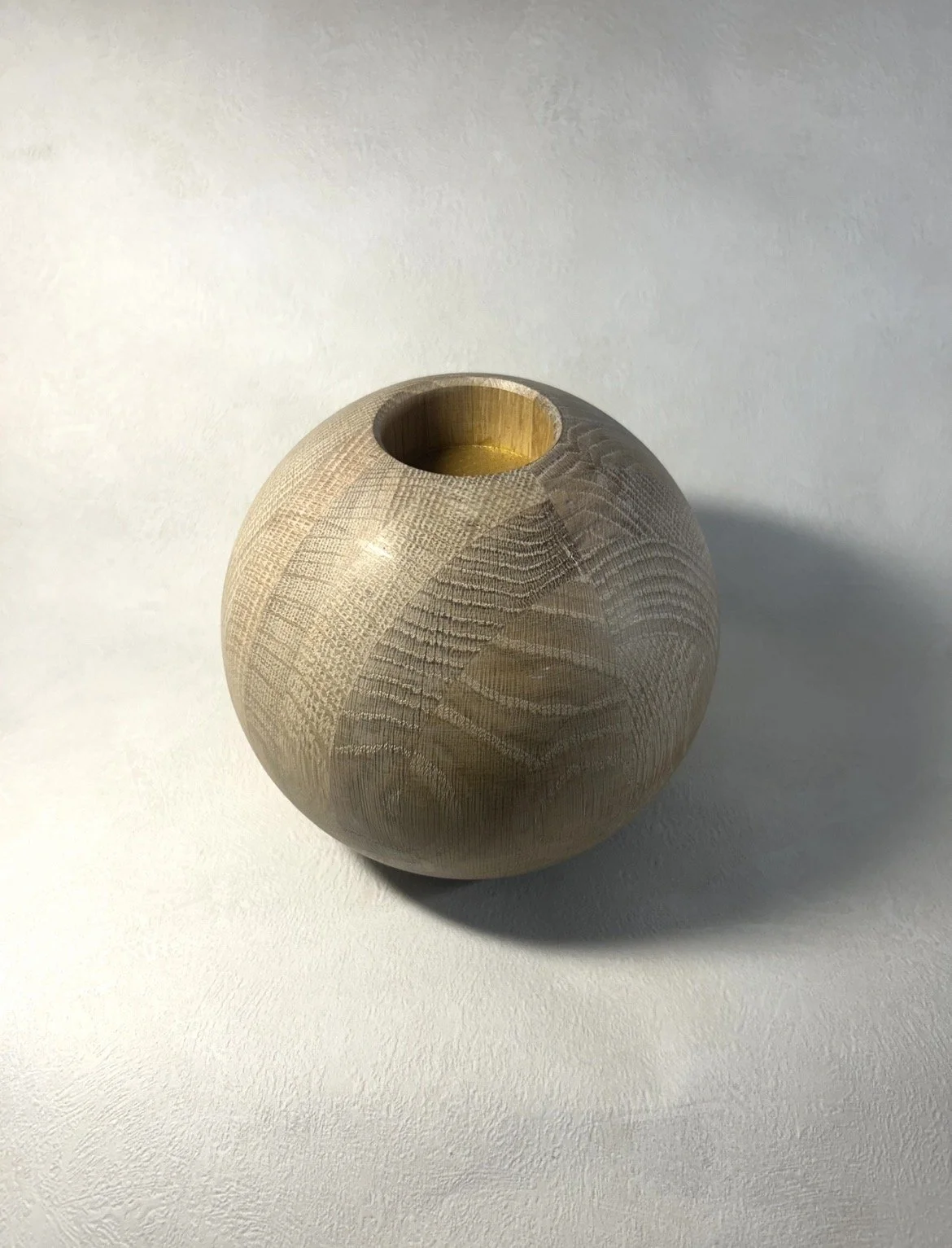 Photophore en bois tourné