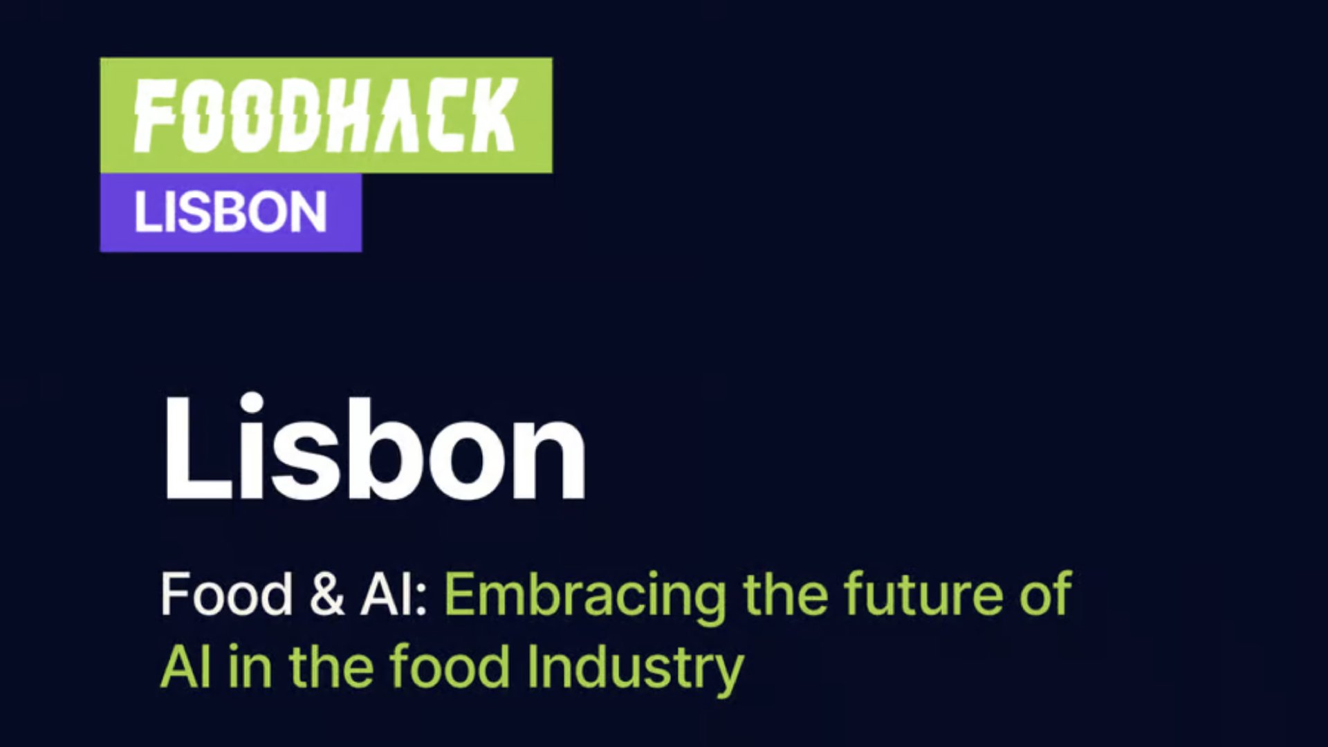 FoodHack Lisbon: Embracing the future of AI in the food industry