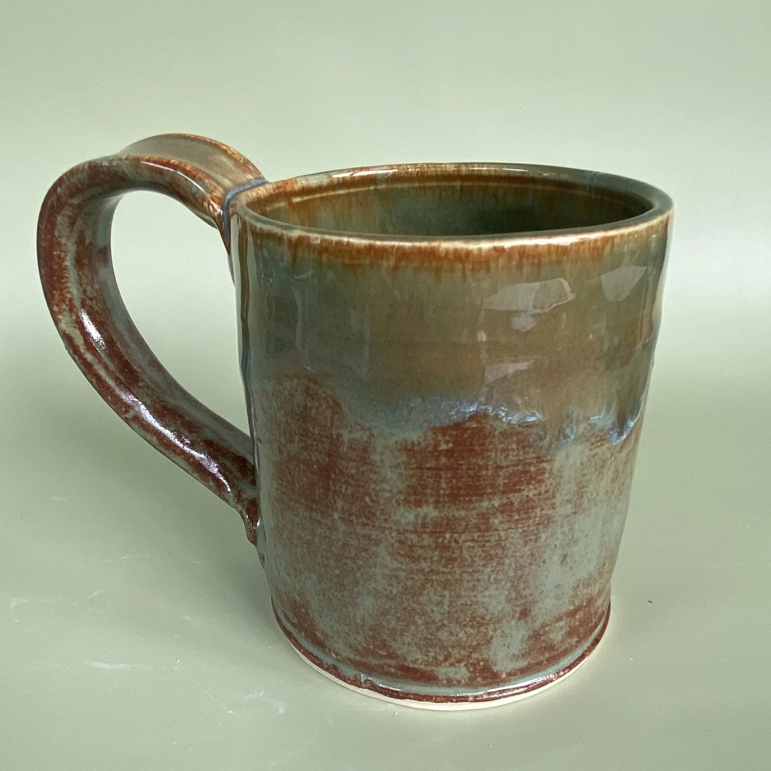 Japanese Inspired Oolong Glaze Trimmed With Shiny Peacock Glaze (Copy)