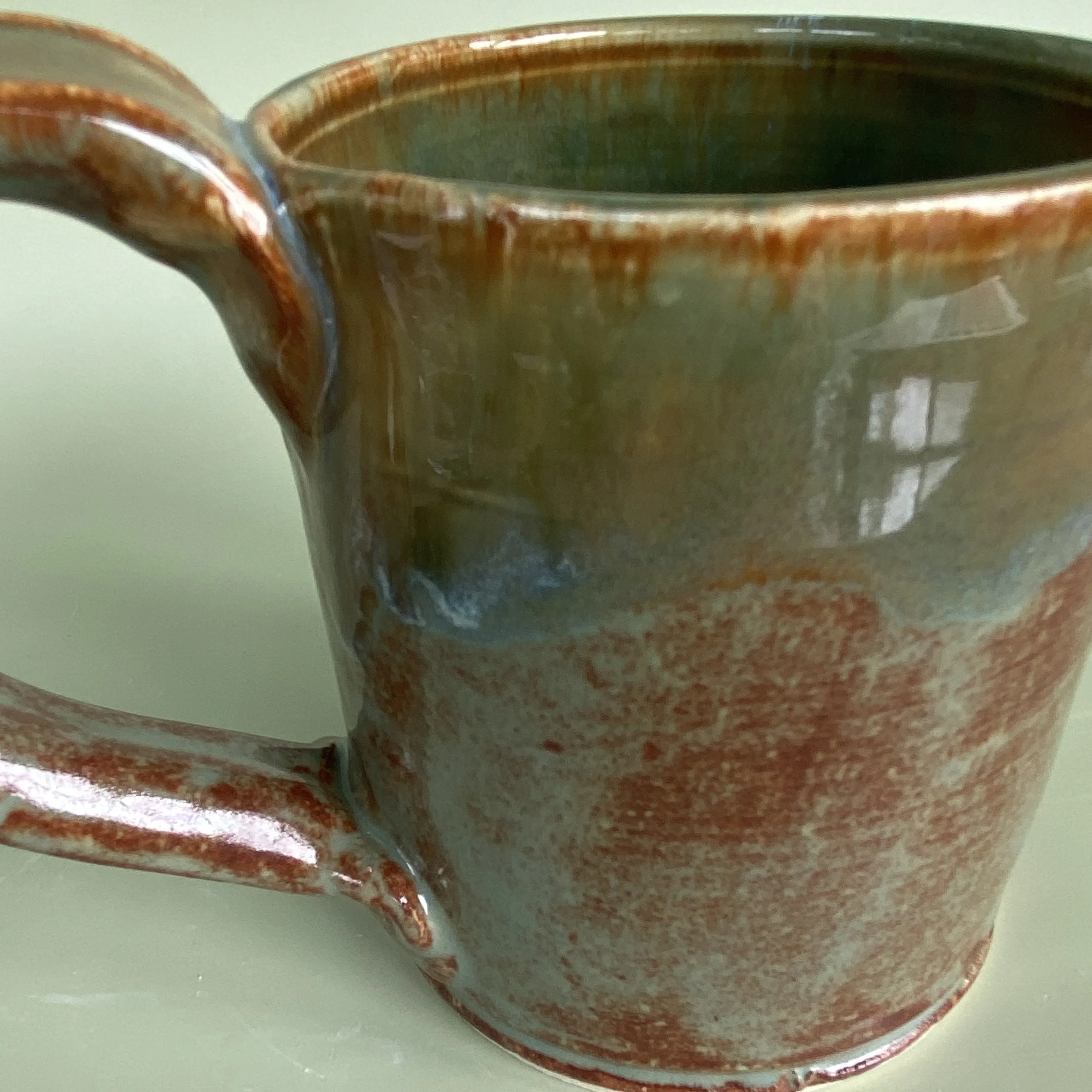 Japanese Inspired Oolong Glaze Trimmed With Shiny Peacock Glaze