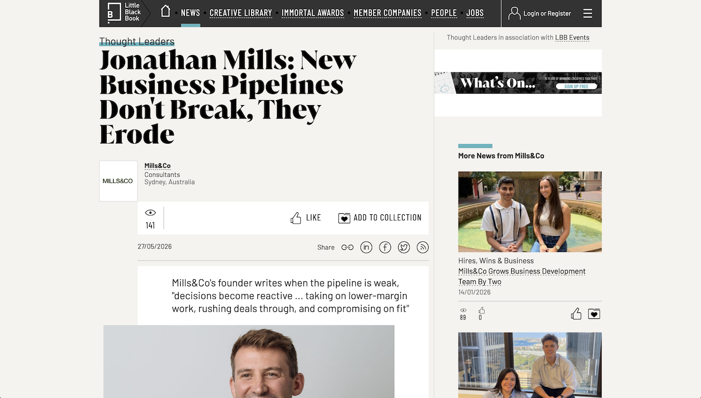 LBB Online: New Business Pipelines Don't Break, They Erode