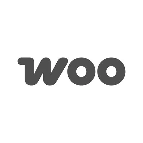 Woo logo in black text on a white background.