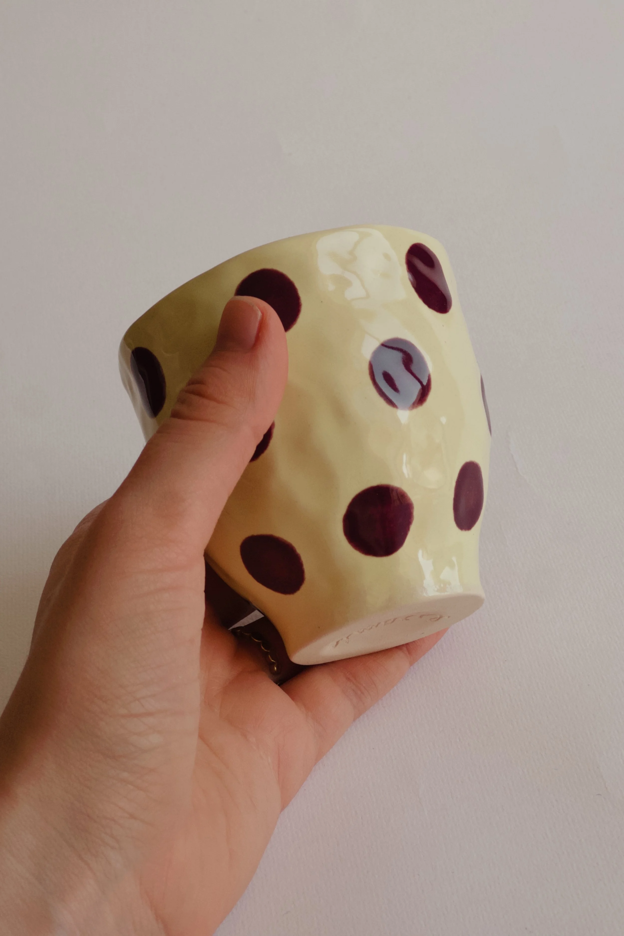 Fond Jaune petits pois Aubergine