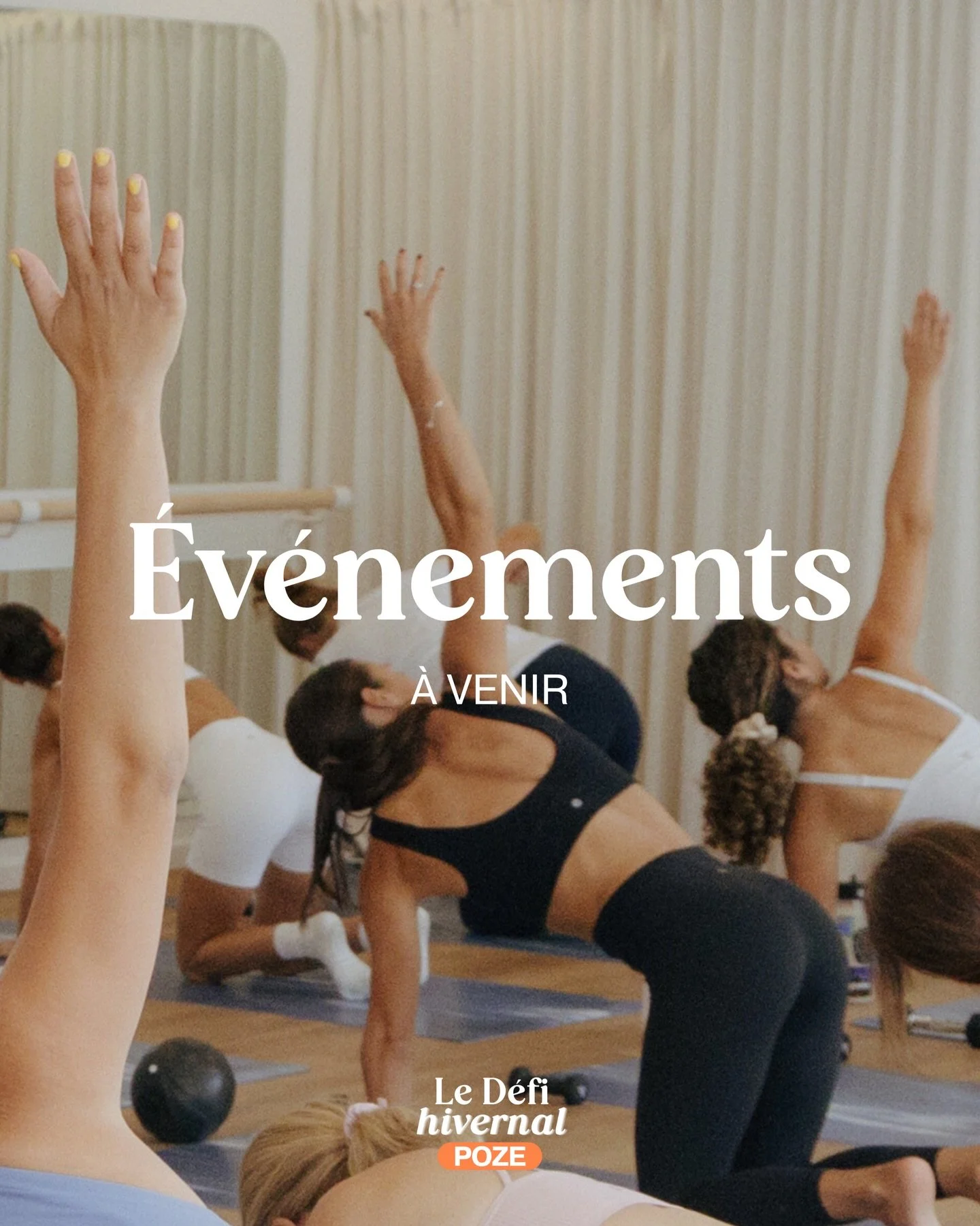 Le D&eacute;fi hivernal devient encore plus sp&eacute;cial avec une s&eacute;rie d&rsquo;&eacute;v&eacute;nements uniques &agrave; ne pas manquer !!

💥 PILATES CIRCUIT FORME FOCUS
4 stations. 3 rounds. 3 profs.
Une fusion d&rsquo;entrainement foncti