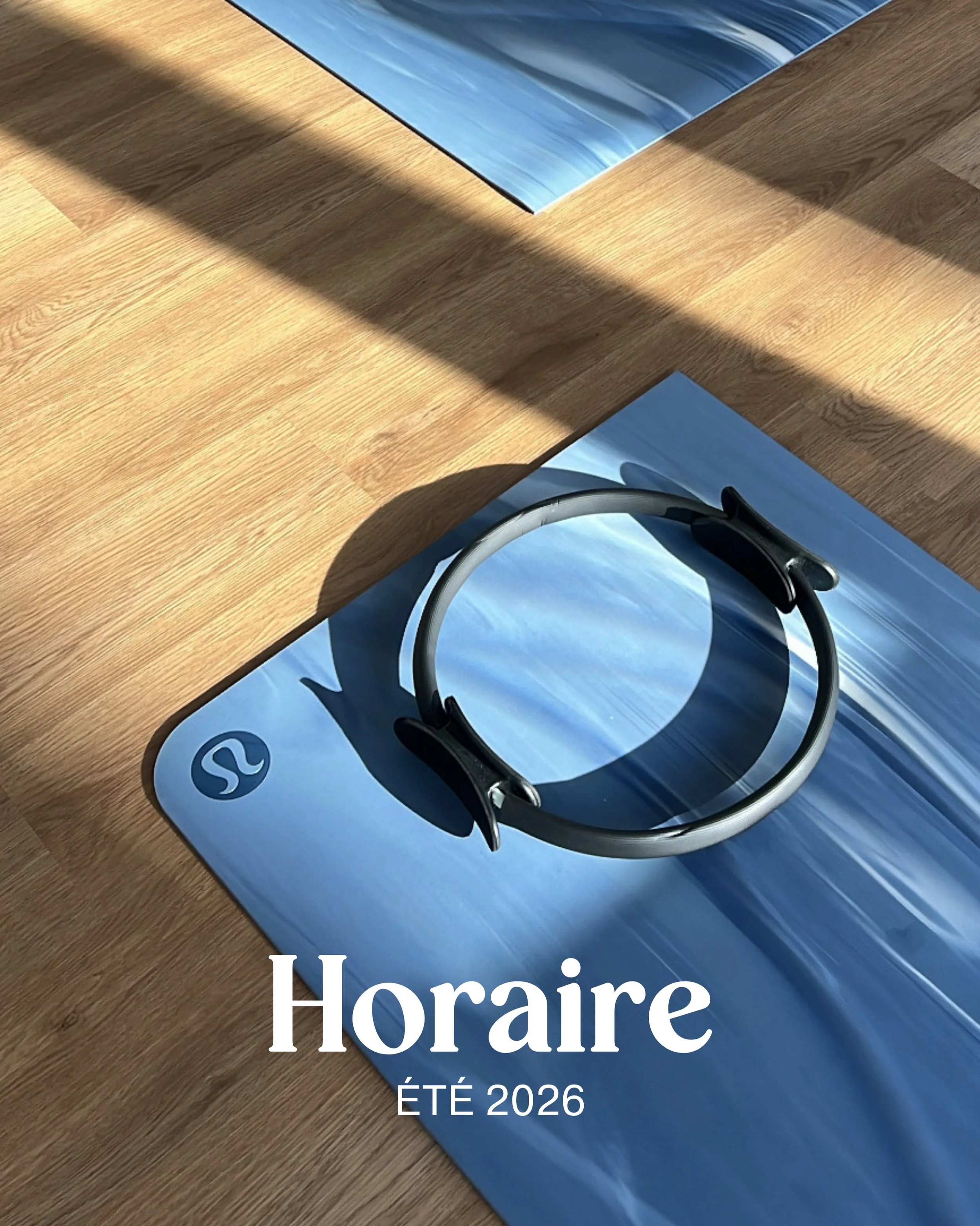 HORAIRE ESTIVAL POZE 🌀

Un horaire plus all&eacute;g&eacute; pour vous permettre de garder une routine de mouvement simple et efficace avec tous vos favoris :

&ndash; Poze Pilates pour le burn qu&rsquo;on aime tant 
&ndash; Poze Barre pour un bon b