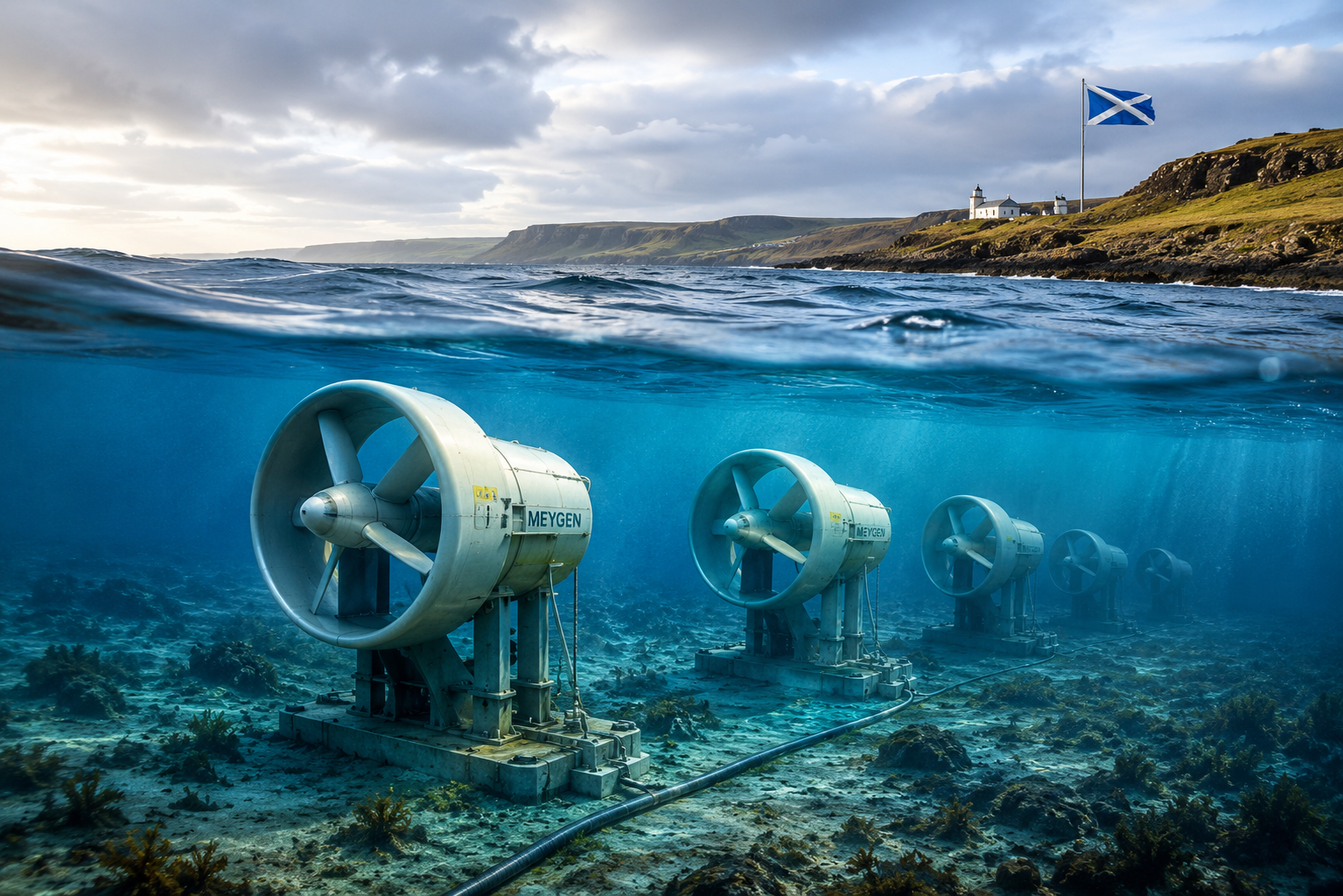 Tidal Power Turbines In Scotland